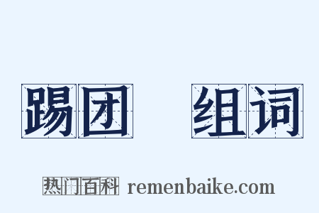 踢团圞组词是什么意思的图片